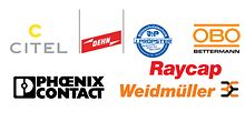 VDE Blitzschutztagung Logos der ausstellenden Unternehmen
